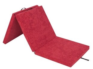 Hobbygarden Ben XL Taitettava patja, 195x80 cm, punainen hinta ja tiedot | Hobbygarden Makuuhuone | hobbyhall.fi