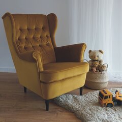 Nojatuoli TMS Prince, keltainen hinta ja tiedot | Nojatuolit | hobbyhall.fi