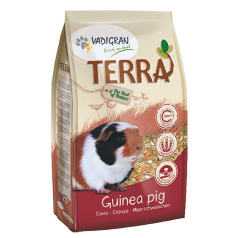 Vadigran täysrehu marsuille Terra 1kg hinta ja tiedot | Pieneläinten ruoat | hobbyhall.fi