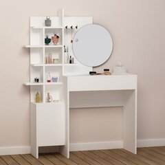 Pukeutumispöytä Kalune Design, 4301, valkoinen hinta ja tiedot | Peilipöydät | hobbyhall.fi