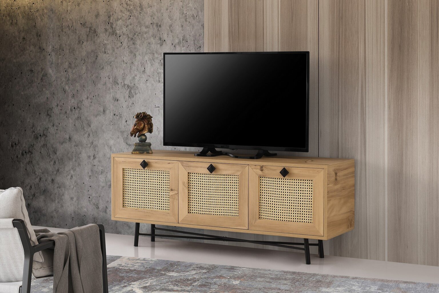 Kalune Design 854 (I), beigen TV-taso hinta ja tiedot | TV-tasot | hobbyhall.fi