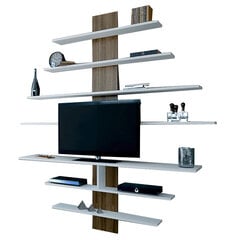 Kalune Design 745 (III), valkoinen / ruskea Tv-taso hinta ja tiedot | TV- ja mediakalusteet | hobbyhall.fi