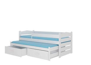 Lastensänky Adrk Furniture Tiarro 80x180 cm, valkoinen hinta ja tiedot | Lastensängyt | hobbyhall.fi