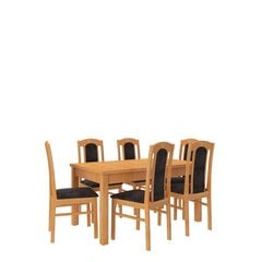 Ruokailuryhmä ADRK Furniture Rodos 53, vaaleanruskea hinta ja tiedot | Ruokailuryhmät | hobbyhall.fi