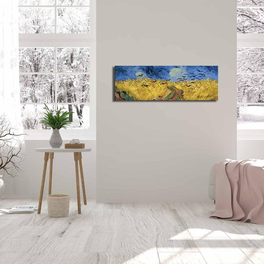 Sisustustaulu Vehnäpelto varisten kanssa (Van Gogh) hinta ja tiedot | Taulut | hobbyhall.fi