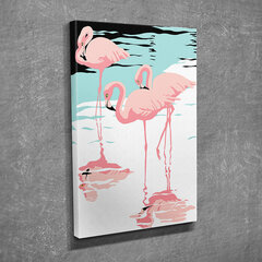 Sisustustaulu Flamingot hinta ja tiedot | Taulut | hobbyhall.fi