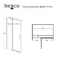 Suihkukaappi Besco Exo-CH Black, 110x80,90,100 cm hinta ja tiedot | Suihkukaapit ja suihkunurkat | hobbyhall.fi