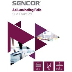 Laminointikalvo sencor A4 250mic 25PPP hinta ja tiedot | Toimistotarvikkeet | hobbyhall.fi