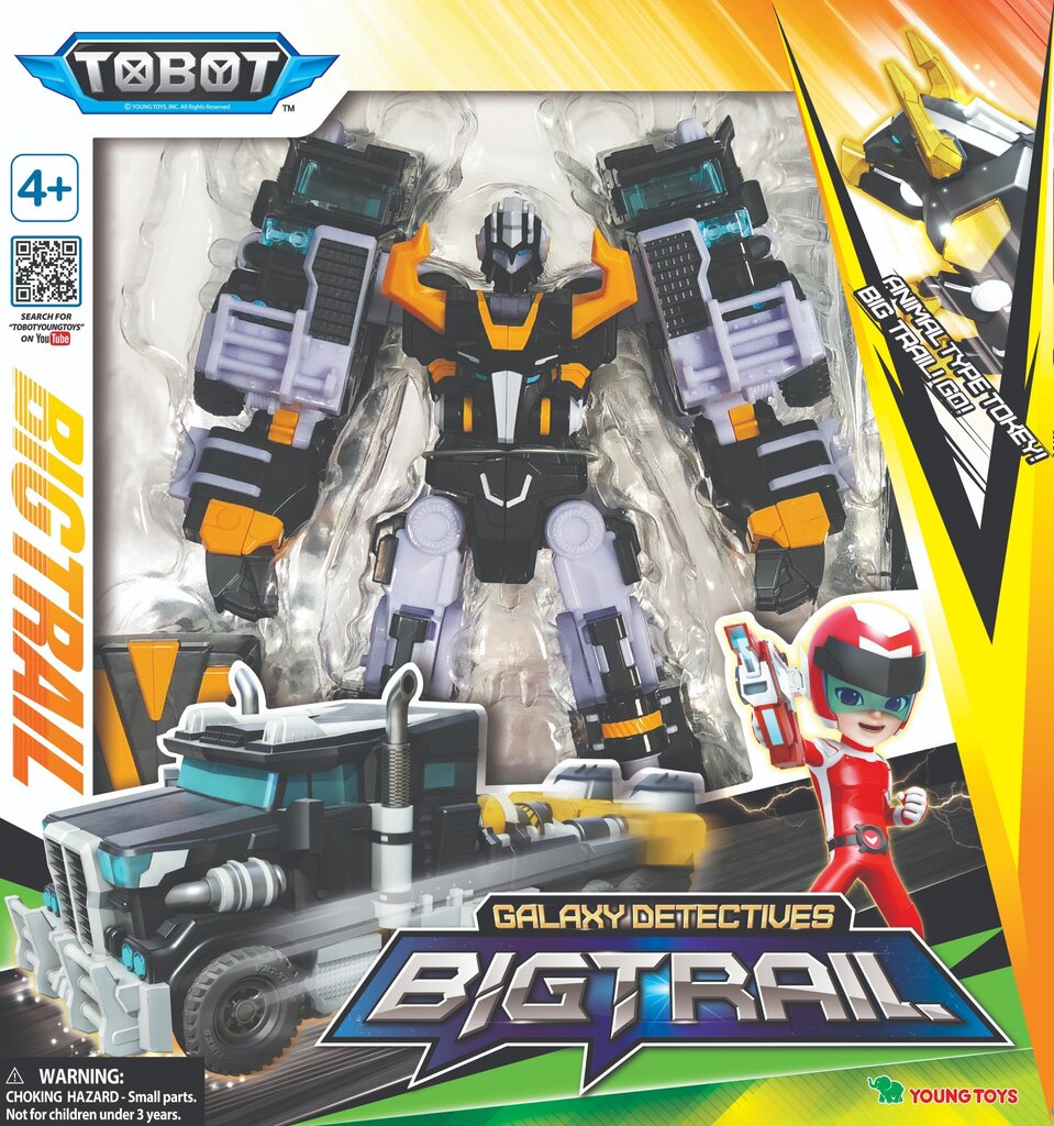 Transformeris Tobot Galaxy Detectives Big Trail, 28 cm hinta ja tiedot | Poikien lelut | hobbyhall.fi