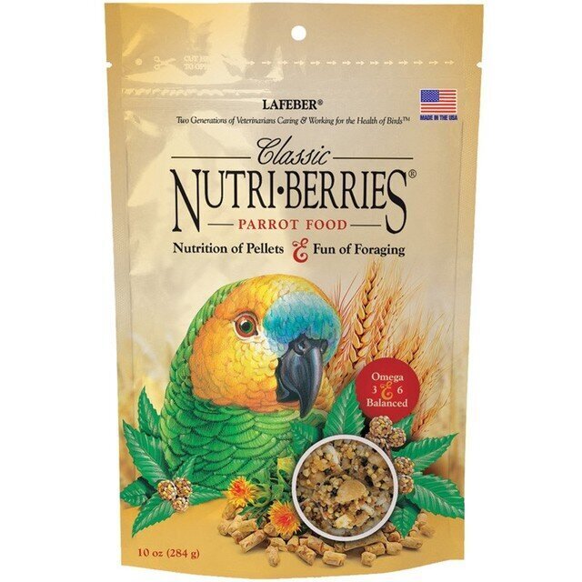 Ruokaa eri papukaijoille Lafeber's Nutri-Berries Classic, 284 g hinta ja tiedot | Lintujen ruokinta | hobbyhall.fi