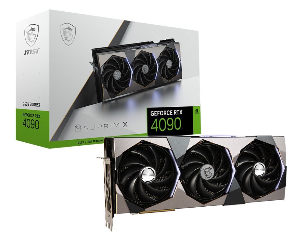 MSI GeForce RTX 4090 SUPRIM X -näytönohjain, 24GB hinta ja tiedot | Näytönohjaimet | hobbyhall.fi