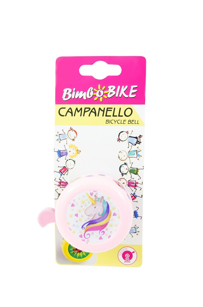 Bimbo Bike Campanello polkupyöräkello, vaaleanpunainen hinta ja tiedot | Soittokellot | hobbyhall.fi