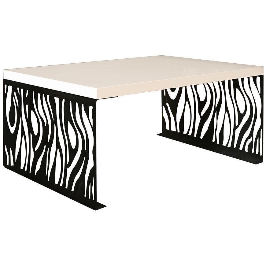 Sohvapöytä ADRK Furniture Mafei, kiiltävä valkoinen hinta ja tiedot | Sohvapöydät | hobbyhall.fi