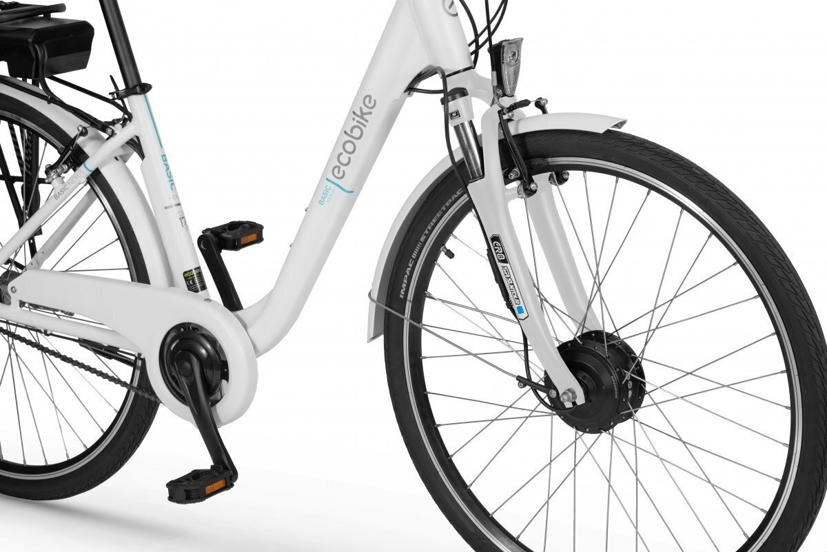 Ecobike Basic Nexus 14.5 Ah Greenway sähköpyörä, valkoinen hinta ja tiedot | Sähköpyörät | hobbyhall.fi