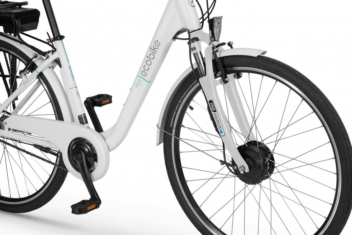 Ecobike Basic Nexus 11.6 Ah Greenway sähköpyörä, valkoinen hinta ja tiedot | Sähköpyörät | hobbyhall.fi