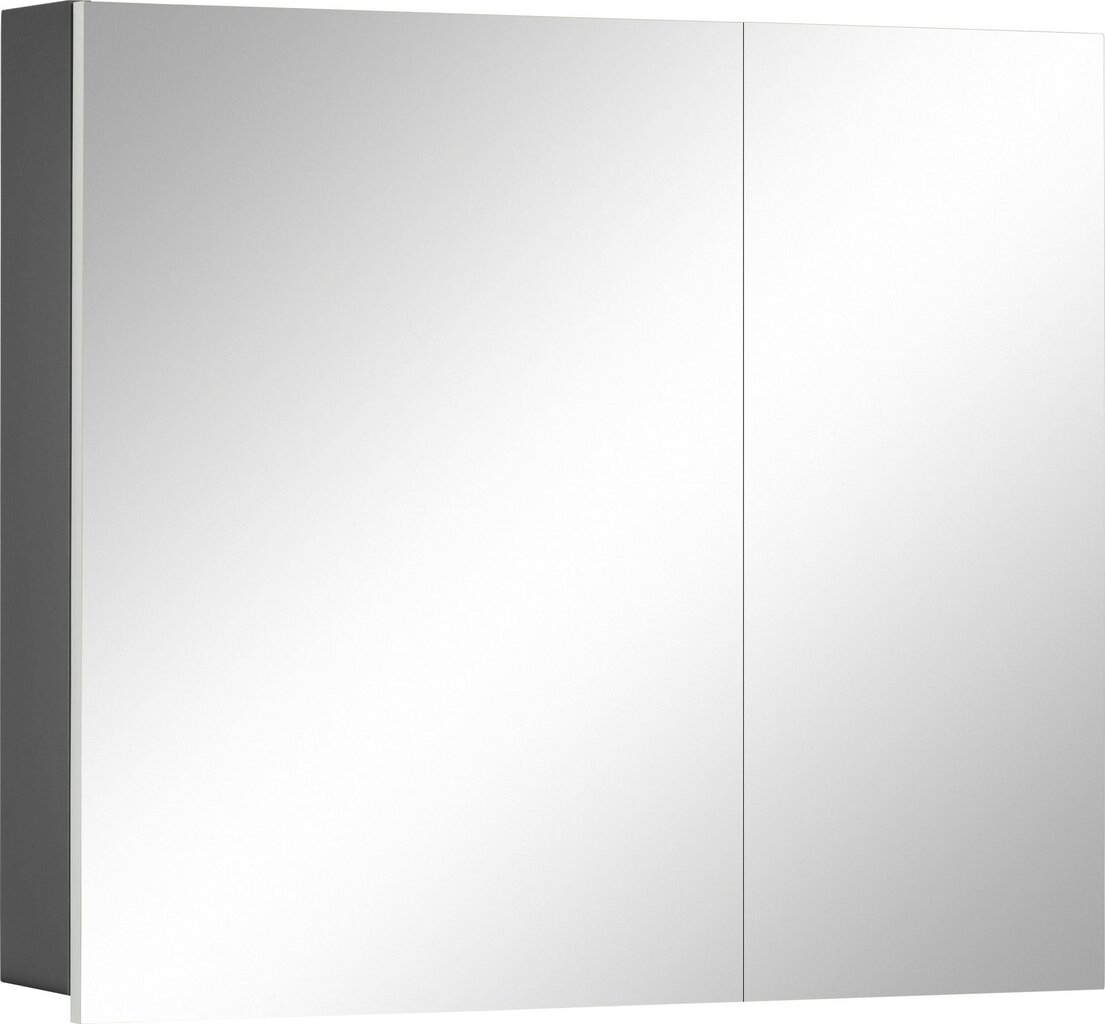 Kylpyhuoneen yläkaappi Notio Living Wessel 60, tummanharmaa/valkoinen hinta ja tiedot | Kylpyhuonekaapit | hobbyhall.fi