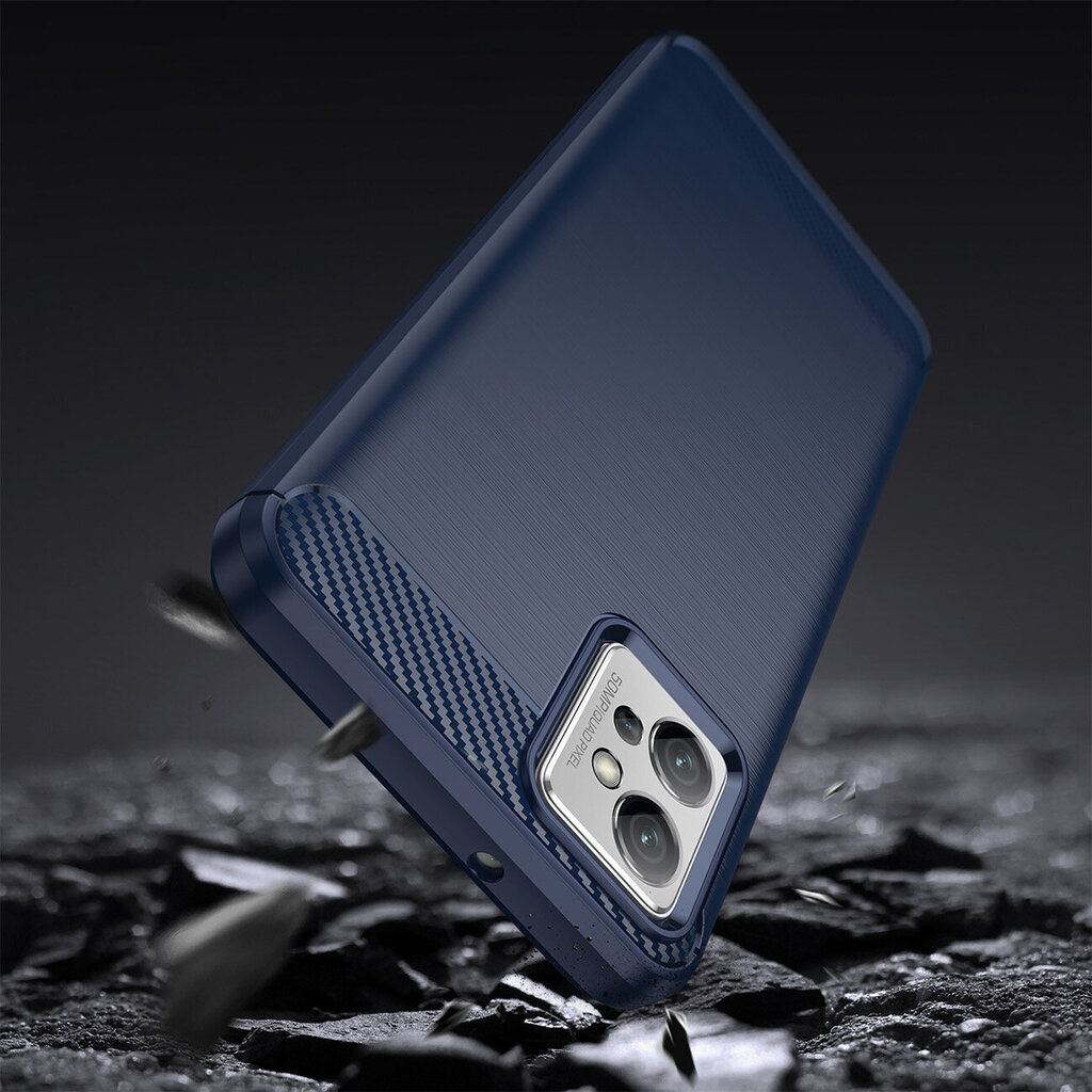 Carbon Case, Xiaomi Redmi Note 11E /Redmi 10 5G / Redmi 10 Prime+ 5G / Poco M4 5G, sininen hinta ja tiedot | Puhelimen kuoret ja kotelot | hobbyhall.fi