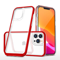 Clear 3in1, iPhone 14 Pro Max, punainen hinta ja tiedot | Puhelimen kuoret ja kotelot | hobbyhall.fi