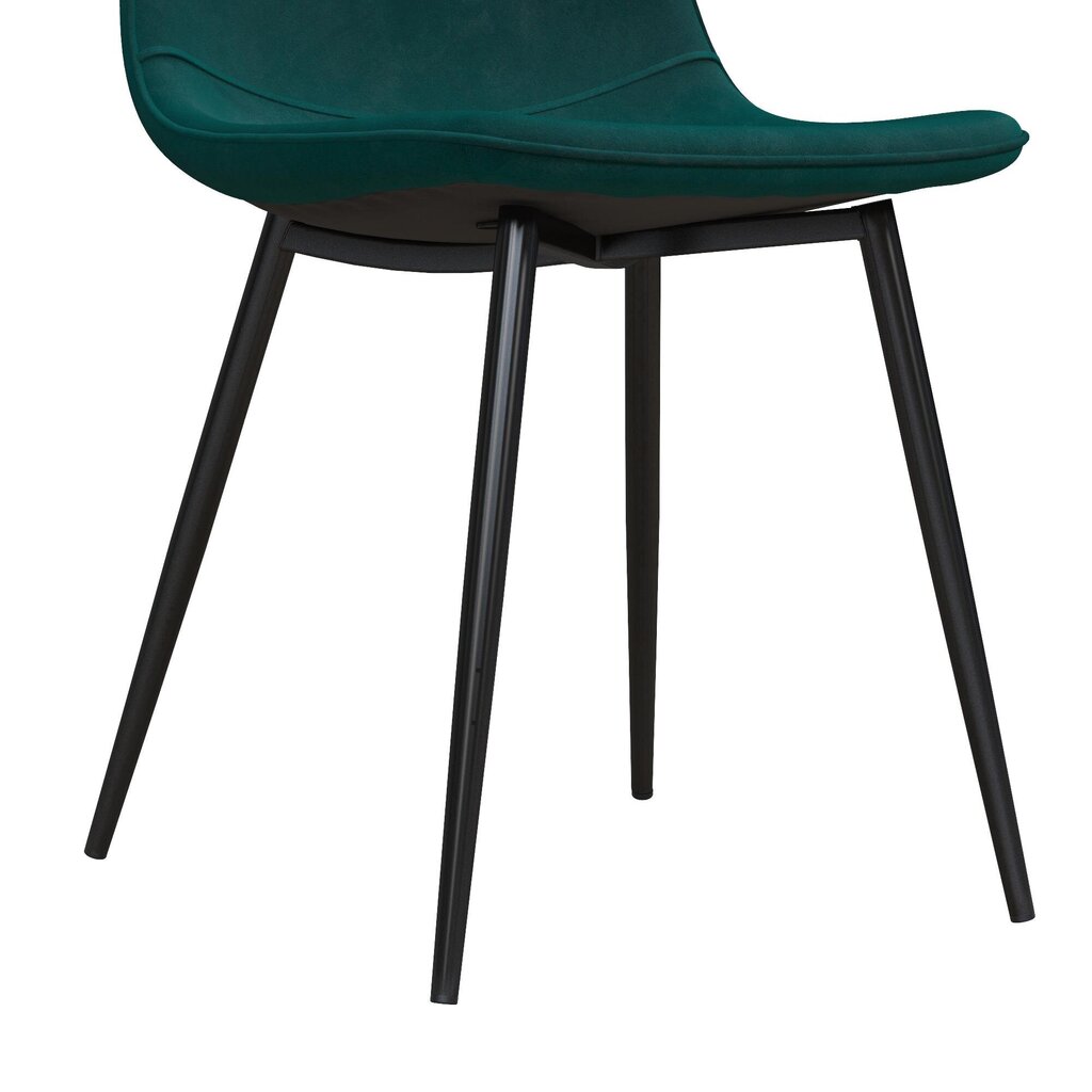 Ruokapöydän tuolisetti 4 kpl, Calvin, vihreä hinta ja tiedot | Ruokapöydän tuolit | hobbyhall.fi