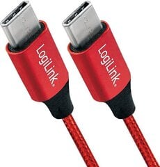 LogiLink USB-C - USB-C 0.3 m CU0155 hinta ja tiedot | Puhelinkaapelit | hobbyhall.fi