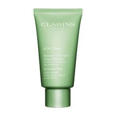 Clarins SOS Pure kasvonaamio, 75 ml hinta ja tiedot | Kasvonaamiot ja silmänalusaamiot | hobbyhall.fi