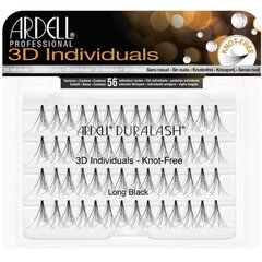 Ardell 3D Individuals Duralash Knot-Free False Eyelashes 56.0ks Long Black hinta ja tiedot | Irtoripset ja ripsentaivuttimet | hobbyhall.fi