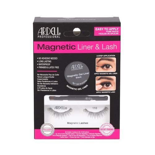 Ardell Magnetic Liner & Lash 110 Set - Gift set for false eyelashes 1.0ks Black hinta ja tiedot | Irtoripset ja ripsentaivuttimet | hobbyhall.fi