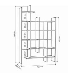 Hylly Kalune Design Manco, harmaa hinta ja tiedot | Hyllyt | hobbyhall.fi