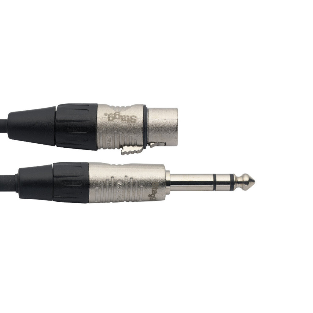 Stagg REAN XLR/f - 6.35mm Jack TRS, 1m hinta ja tiedot | Kaapelit ja adapterit | hobbyhall.fi