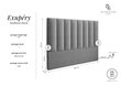 Sängynpääty Interieurs86 Exupery 180 cm, harmaa hinta ja tiedot | Sängyt | hobbyhall.fi