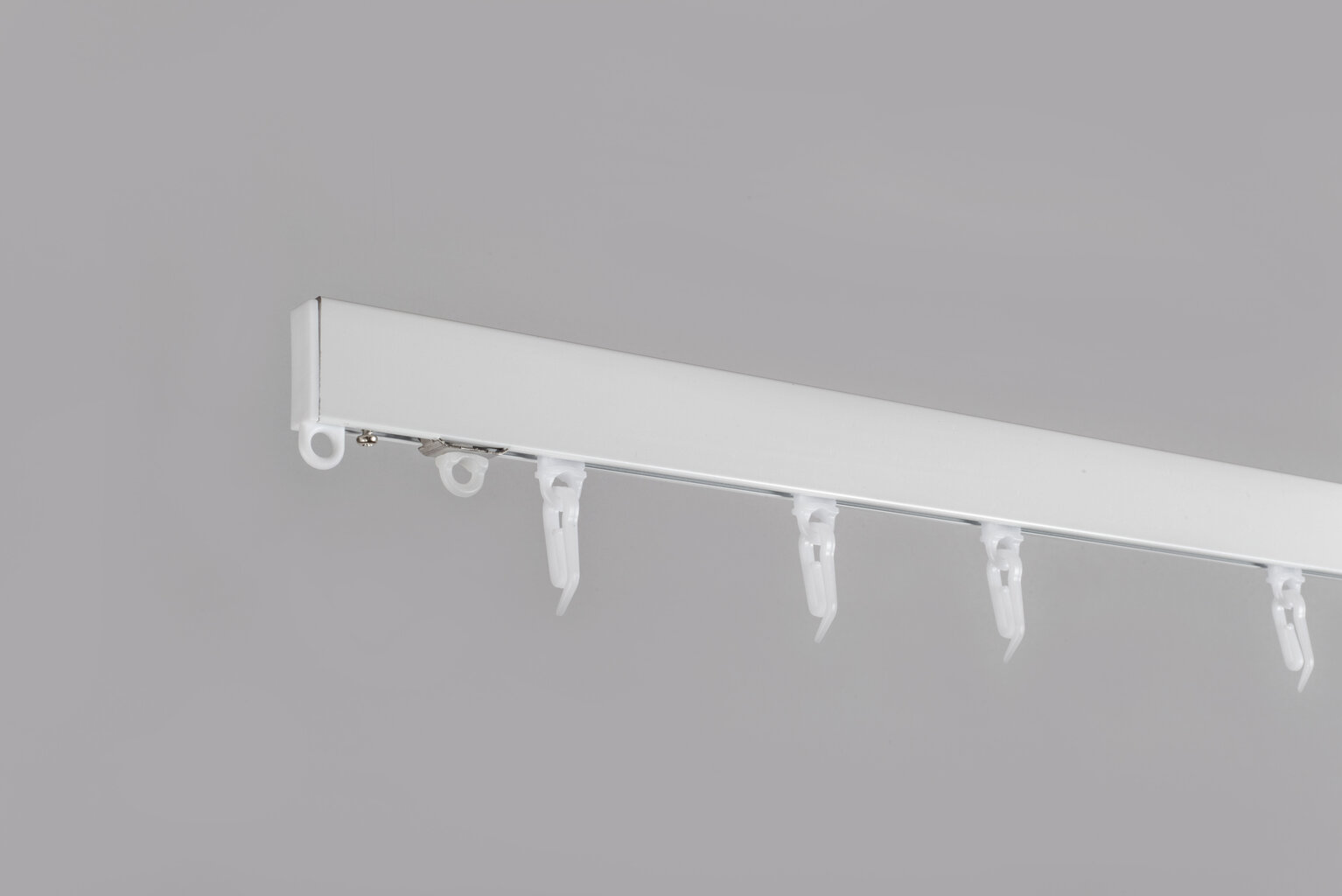 Täydellinen alumiininen verhokisko "A-PROFILE" valkoinen, 200 cm hinta ja tiedot | Verhotangot | hobbyhall.fi