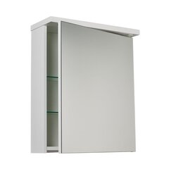 Kylpyhuoneen kaappi peilillä Sensea Storm 50 1D, valkoinen hinta ja tiedot | Kylpyhuonekaapit | hobbyhall.fi