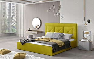 Sänky NORE Cloe 16, 180x200 cm, keltainen hinta ja tiedot | Sängyt | hobbyhall.fi