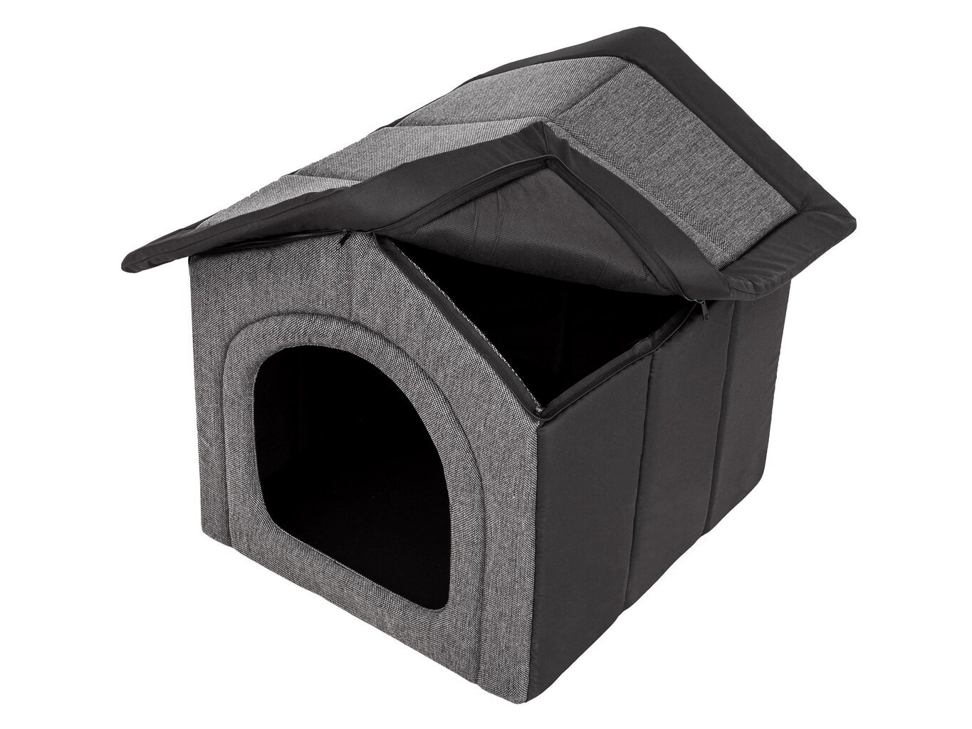 Pesä Hobbydog Inari harmaa-musta, 52x46 cm hinta ja tiedot | Pedit ja pesät | hobbyhall.fi