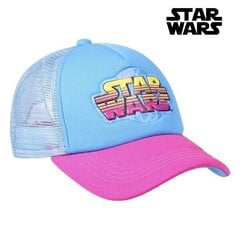 Urheilulippis Star Wars Pink Blue (56 cm) hinta ja tiedot | Tyttöjen hatut, huivit ja käsineet | hobbyhall.fi