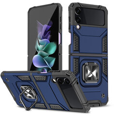 Wozinsky Ring Armor for Samsung Galaxy Z Flip 4, sininen hinta ja tiedot | Puhelimen kuoret ja kotelot | hobbyhall.fi