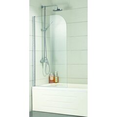 Kylpyseinä A6211 80 cm x 150 cm läpinäkyvää hinta ja tiedot | Kylpyhuonetarvikkeet | hobbyhall.fi