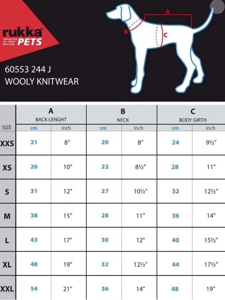 Rukka Neulepaita koirille L hinta ja tiedot | Koiran vaatteet | hobbyhall.fi