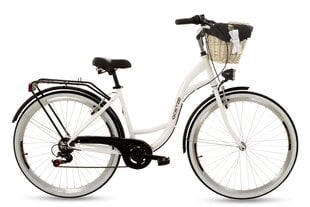 Goetze 28 6SP -polkupyörä ja kori sisältöineen, valkoinen hinta ja tiedot | Goetze Urheilu ja vapaa-aika | hobbyhall.fi