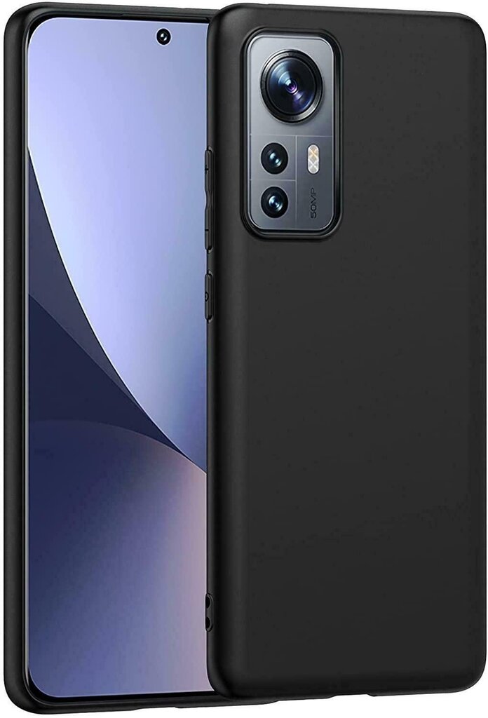 Mocco Ultra Slim Soft Matte Xiaomi 12 Lite 5G:lle, musta hinta ja tiedot | Puhelimen kuoret ja kotelot | hobbyhall.fi