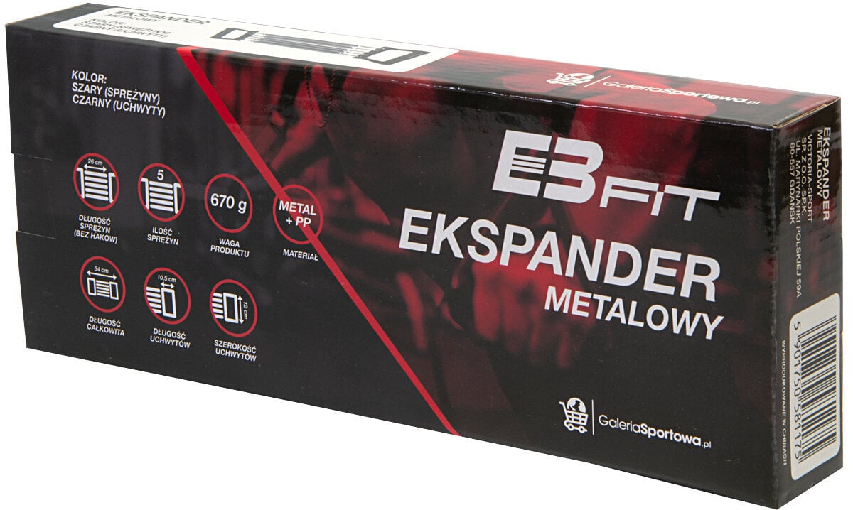 Eb Fit vastusnauha, 5 jousta, musta hinta ja tiedot | Käsipuristimet | hobbyhall.fi