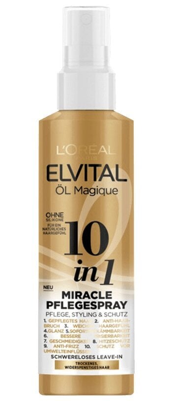 Hiuslakka Elvital Extraordinary Oil 10-in-1 kuiviin hiuksiin hinta ja tiedot | Naamiot, öljyt ja seerumit | hobbyhall.fi