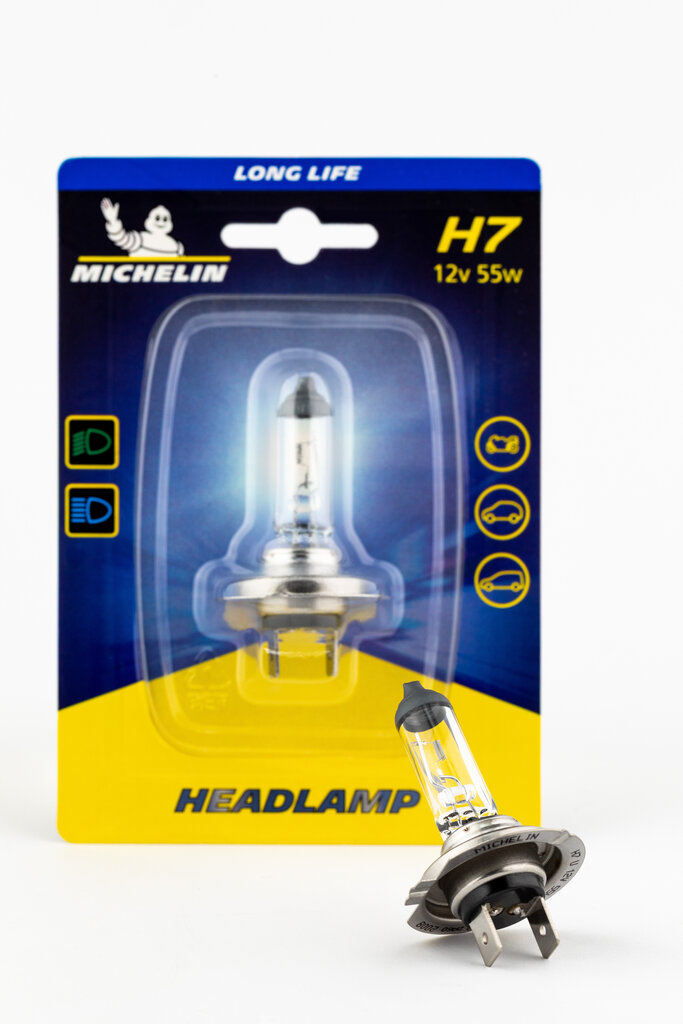 Auton polttimo Michelin Long Life H7 12V 55W hinta ja tiedot | Polttimot | hobbyhall.fi