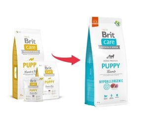 Brit Care hypoallergeeninen kuivaruoka nuorille pennuille, 12 kg (uusi pakkaus) hinta ja tiedot | Koiran kuivaruoka | hobbyhall.fi
