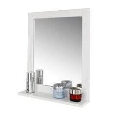 Kylpyhuoneen peili hyllyllä SoBuy FRG129-W, valkoinen hinta ja tiedot | Kylpyhuonepeilit | hobbyhall.fi