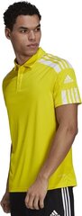 T-paita Adidas Polo, keltainen hinta ja tiedot | Jalkapallovaatteet ja -varusteet | hobbyhall.fi