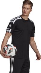 T-paita Adidas Squadra 21, musta hinta ja tiedot | Jalkapallovaatteet ja -varusteet | hobbyhall.fi