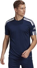 Adidas Squadra 21 T-paita, sininen hinta ja tiedot | Jalkapallovaatteet ja -varusteet | hobbyhall.fi