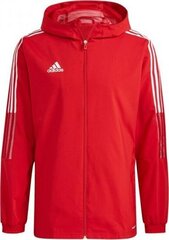 Takki Adidas Tiro 21, punainen hinta ja tiedot | Jalkapallovaatteet ja -varusteet | hobbyhall.fi