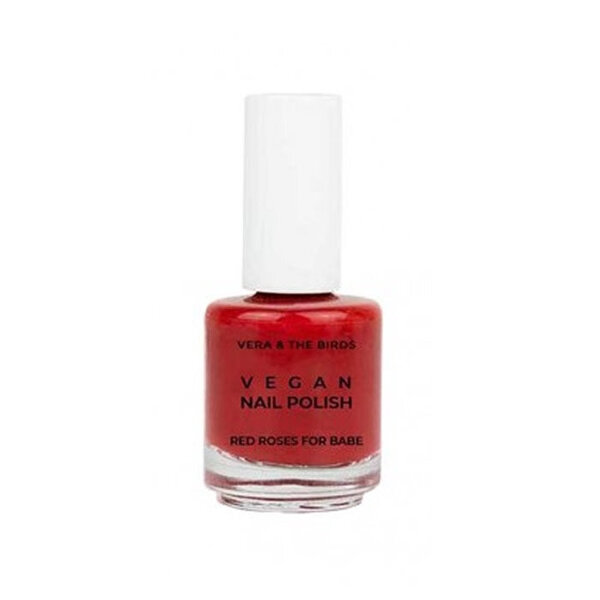 Kynsilakka Vegan Nail Polish Vera & The Birds Red Roses for Babe, 14 ml